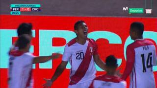 Perú: Edison Flores marcó golazo de primera tras gran jugada entre Raúl Ruidíaz y Aldo Corzo
