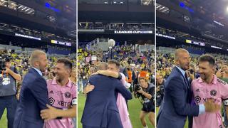 El abrazo entre Lionel Messi y David Beckham tras ganar la Leagues Cup con el Inter Miami 