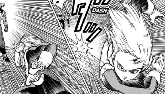 Merus en pleno ataque en Dragon Ball Super (Manga Plus)