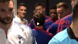 Ante todo el respeto: el saludo entre Messi y Lamela previo al Barcelona vs Tottenham por Champions [VIDEO]