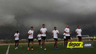 Aurich suspendió entrenamiento por mal clima: truenos, vientos fuertes y lluvia torrencial