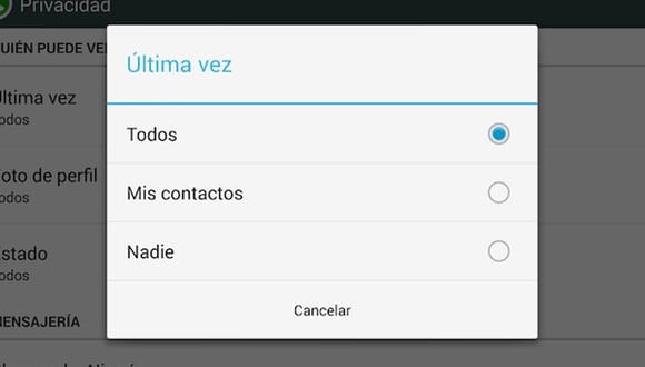 WhatsApp: así podrás ver la última conexión de un contacto que tiene la opción en privado.