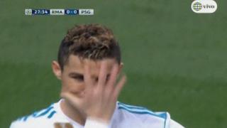 ¡Estaba solo! Cristiano Ronaldo falló primer gol de Real Madrid frente al portero de PSG [VIDEO]