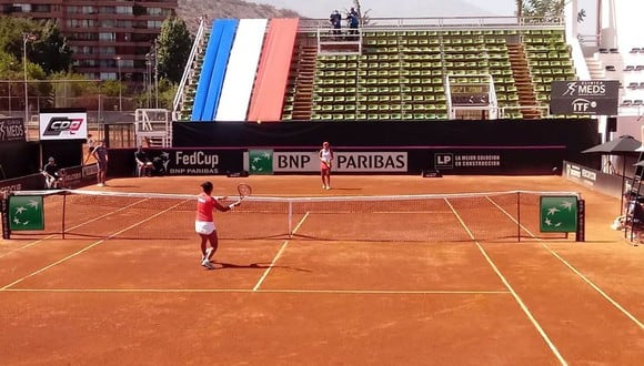 Partido entre Daniela Seguel (de Chile) contra Romina Ccuno (de Perú). (Foto:  Séptimo Game/ ATPerú)