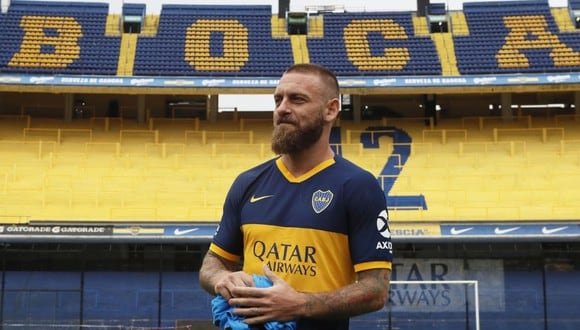 Daniele De Rossi solo pasó media temporada con la camiseta de Boca Juniors. (Foto: Getty)