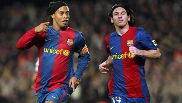 El saludo de Ronaldinho Gaúcho a Lionel Messi por su cumpleaños. (Foto: FC Barcelona)