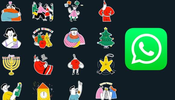 Conoce cómo descargar los stickers de Navidad de WhatsApp totalmente gratis. (Foto: WhatsApp)