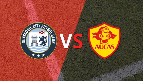 Termina el primer tiempo con una victoria para Guayaquil City vs Aucas por 2-0