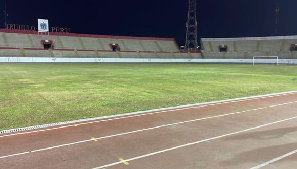 A 21 días del debut en la Copa , César Vallejo acelera los trabajos para poder reabrir el Estadio Mansiche. (Foto: UCV)