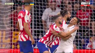 En dos minutos: Hermoso fue expulsado por dos faltas seguidas ante Real Madrid [VIDEO]