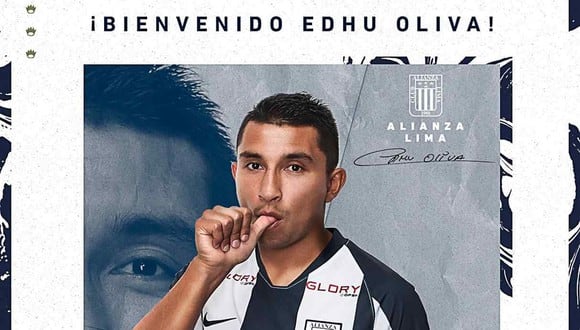 Edhu Oliva está listo para darlo todo por Alianza Lima. (Foto: @ClubALoficial)