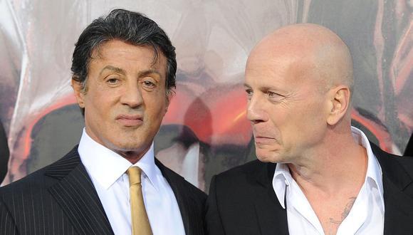 Sylvester Stallone le mostró su apoyo a Bruce Willis tras anunciar que sufre de afasia (Foto: Gabriel Bouys / AFP)