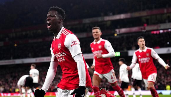 Arsenal venció a Manchester United con goles de Nketiah y Saka por la Premier League. (Foto: Getty Images)