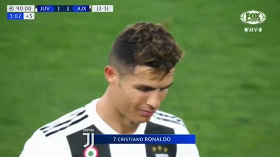 Cristiano Ronaldo: dura falta y amarilla en su desesperación al final Juventus vs. Ajax VIDEO | FUTBOL-INTERNACIONAL |