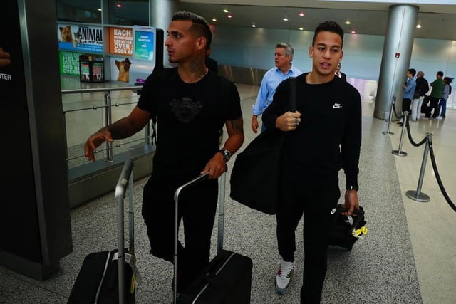Selección Peruana: Miguel Trauco y Christian Benavente llegaron para sumarse a la concentración en Miami. (Fotos: Daniel Apuy)