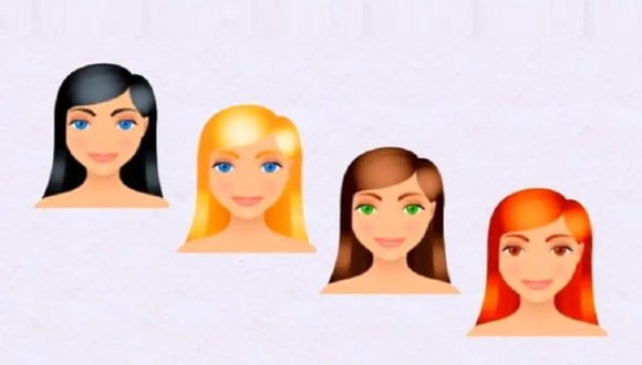 TEST VISUAL | En esta imagen hay cuatro mujeres con diferente color de cabello. (Foto: namastest.net)