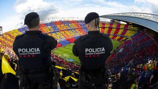 Comenzó el operativo: la ardua tarea de los Mossos antes, durante y después del Clásico