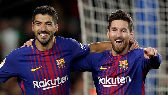 Luis Suárez y Lionel Messi fueron compañeros por años en el FC Barcelona. (Foto: Getty Images)
