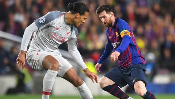 Virgil Van Dijk enfrentó a Lionel Messi cuando fue jugador de Barcelona. (Getty Images)