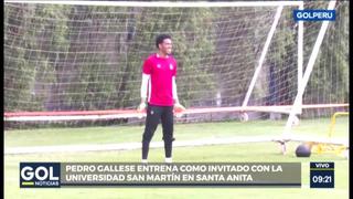 Gallese entrena como invitado con la San Martín en Santa Anita [VIDEO]