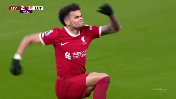 Gol de Luis Díaz para Liverpool en la Premier League. (Vídeo: X).