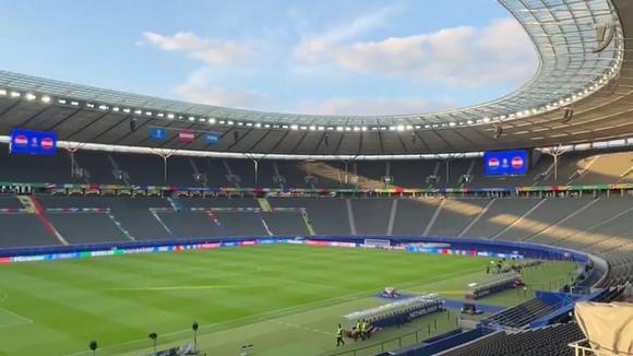 Países Bajos vs. Austria juegan en el Estadio Olímpico de Berlín. (Video: Países Bajos / X)