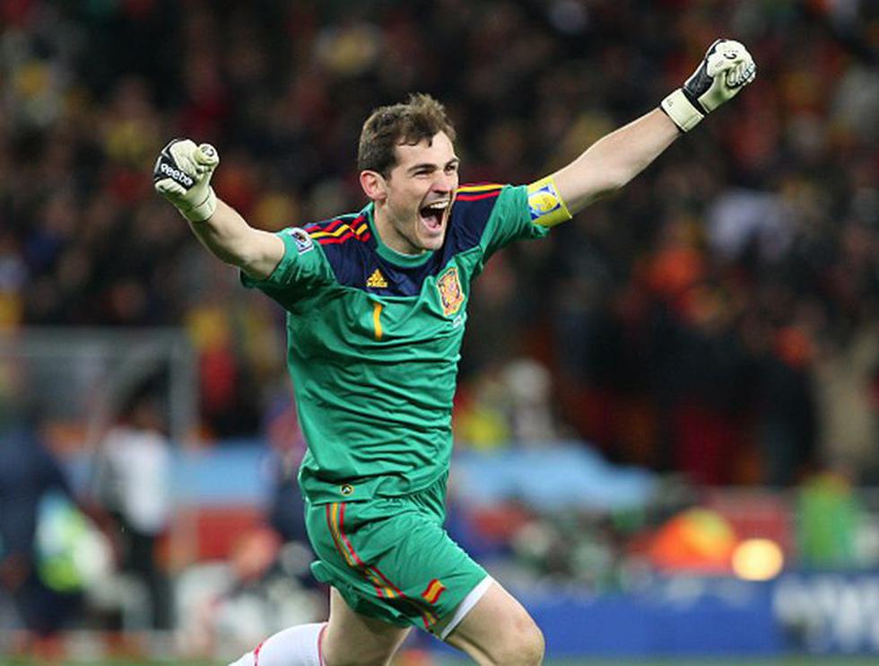 Iker Casillas también campeonó en el Mundial sub 20 de Nigeria 1999. Fue figura en el título de España en el 2010.