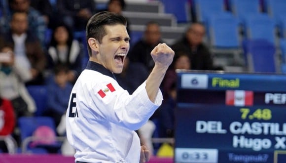 Hugo del Castillo: Medalla de plata en Taekwondo Poomsae. (Foto: Jesus Saucedo / GEC)