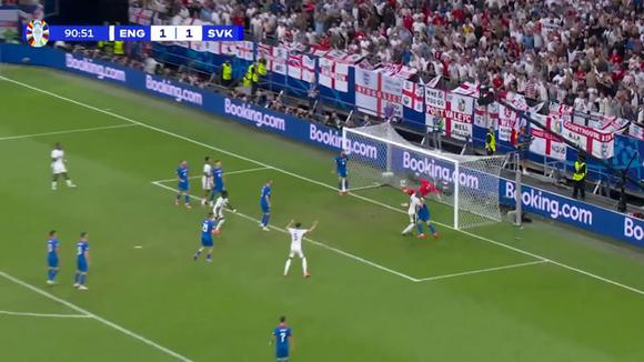 El gol de Kane para la remontada de Inglaterra ante Eslovaquia. (Video: ESPN)
