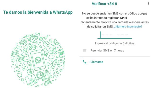Use these simple steps to enter your landline number and receive the WhatsApp verification code.  (Photo: WhatsApp)