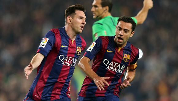 Xavi Hernández y Lionel Messi jugaron juntos en el Barcelona hasta mediados de 2015. (Foto: Getty Images)