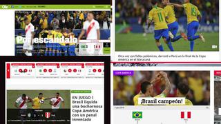 Trago amargo: la reacción de la prensa argentina tras la final de la Copa América ganada por Brasil [FOTOS]