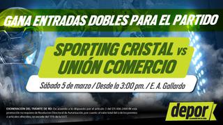 Sporting Cristal vs. Unión Comercio: ganadores de las entradas dobles