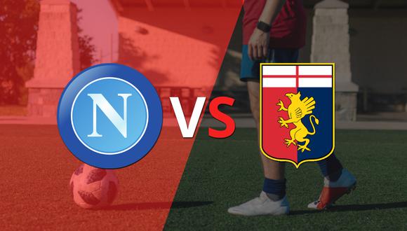 Termina el primer tiempo con una victoria para Napoli vs Genoa por 1-0
