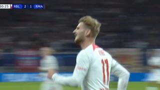 Werner puso el tercer gol del Leipzig vs. Real Madrid y Rodrygo anotó el descuento [VIDEO]