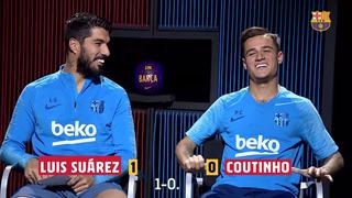 El test de sabiduría de Luis Suárez y Coutinho sobre el Liverpool [VIDEO]