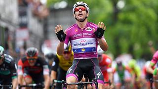 Giro de Italia: Elia Viviani logró su cuarto triunfo en la Etapa 17 y Simon Yates sigue líder