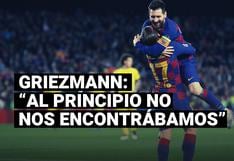 Griezmann revela la razón por la cual no se pudo conectar con Messi en el Barcelona