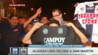 Llegó la "batería": el incómodo momento que pasó un reportero de ESPN con los hinchas de Alianza Lima
