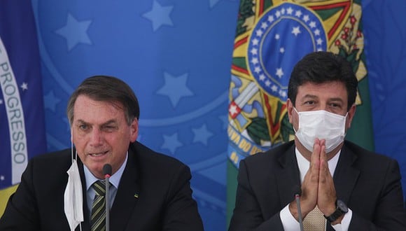Bolsonaro y Mandetta se han mostrado contrarios por las decisiones de ambos durante esta crisis del COVID-19. (Getty)