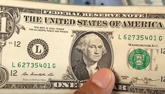 Algunos billetes de un 1 dólar tienen un valor mucho más alto que el supuesto, pero deben reunir algunas características (Foto: Beto Coin/YouTube)