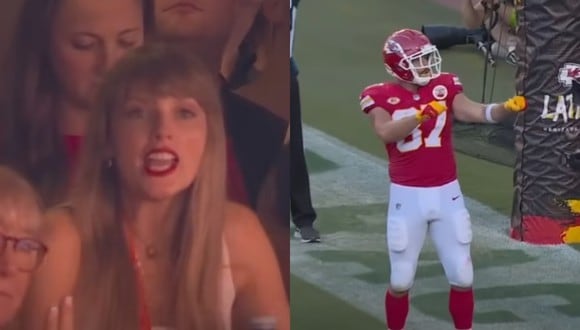VIDEO VIRAL: Taylor Swift animando a Travis Kelce en partido de los Kansas City Chiefs. (Foto: NFL on FOX / YouTube)