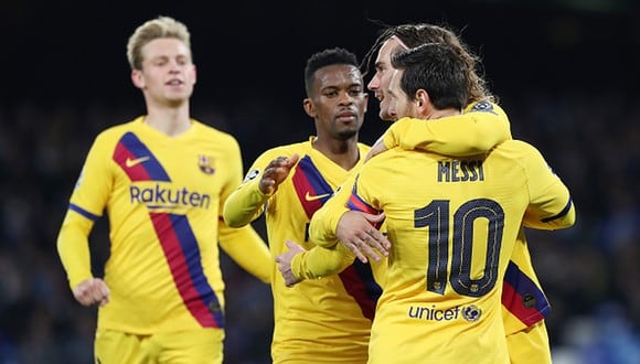 Barcelona vs. Napoli en el San Paolo por la UEFA Champions League. (Foto: Getty)