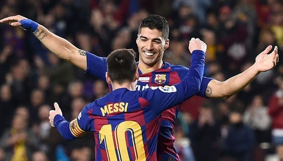 Lionel Messi y Luis Suárez jugaron juntos en Barcelona por seis temporadas. (AFP)