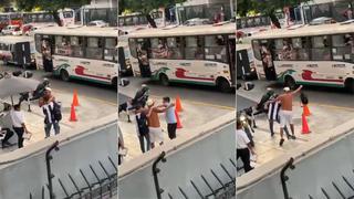 Video viral: Hincha de Alianza Lima se lleva sorpresa al encontrarse bus con simpatizantes de la ‘U’