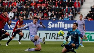 Barcelona empató 2-2 con Osasuna en El Sadar por la jornada 18 de LaLiga Santander