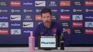 Diego Pablo Simeone: “Que el equipo esté equilibrado es lo más difícil del fútbol”
