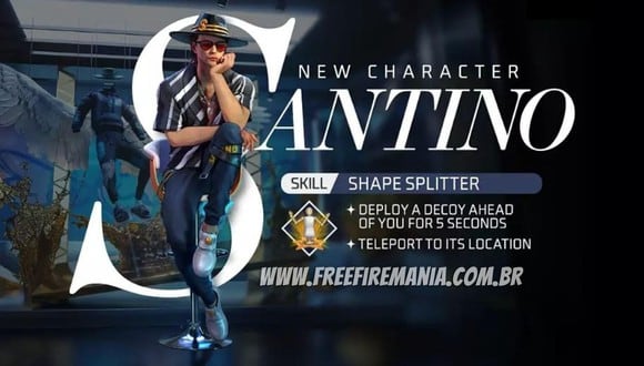 Santino, el nuevo personaje de Free Fire