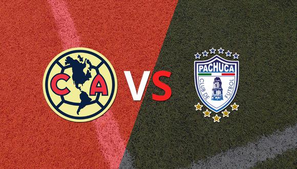 Termina el primer tiempo con una victoria para Pachuca vs Club América por 2-0