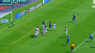 ¡Qué tal 'fierrazo'! Dorlan Pabón anotó golazo de tiro libre para el 1-0 de Monterrey sobre Pumas [VIDEO]